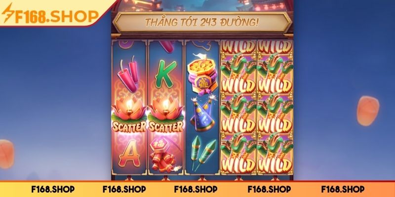 Pháo Hoa Wild F168 - Game Cờ Bạc Trực Tuyến Rất Hấp Dẫn 3 Game thủ nên ưu tiên quay tay khi khởi đầu