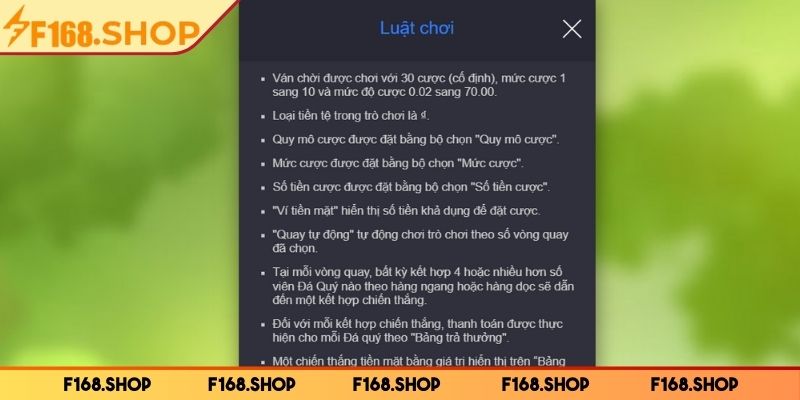 Vị Cứu Tinh F168 Là Gì? Hướng Dẫn Cách Chơi Chi Tiết 2 vi cuu tinh f168 luat choi
